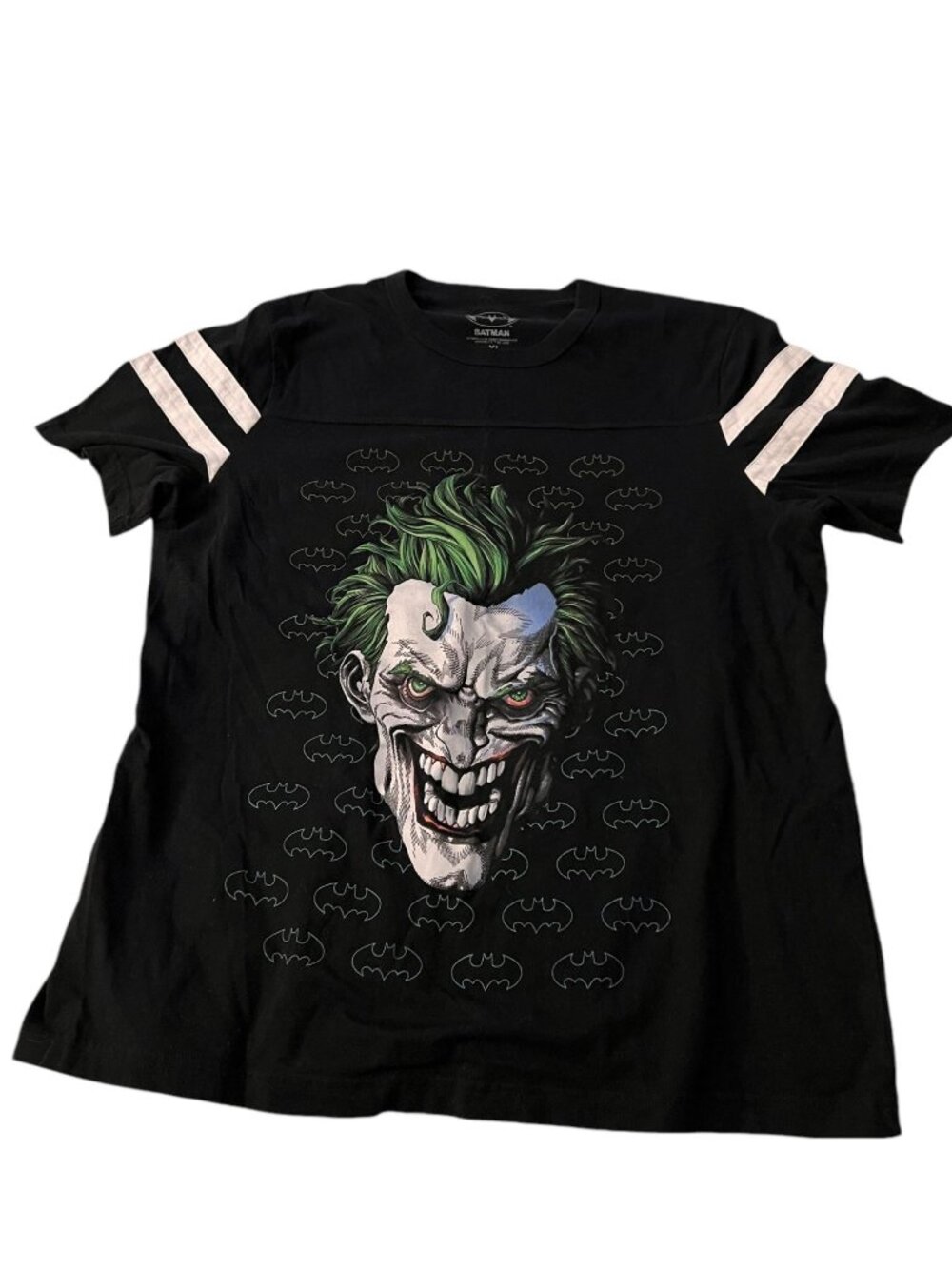 Batman Joker Graphic T-Shirt XL Black & White